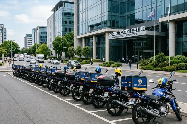 Frota de motoboys AGS Transportes para atendimento a empresas em São Paulo