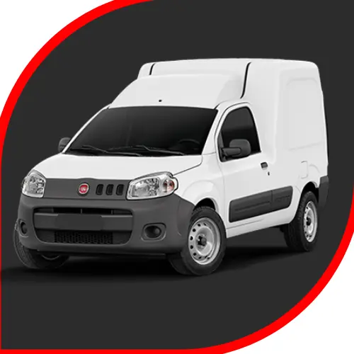 Veículo Fiorino da AGS Transportes utilizado para entregas rápidas e serviços de logística em São Paulo